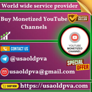 Buy Monetized YouTube Channels
