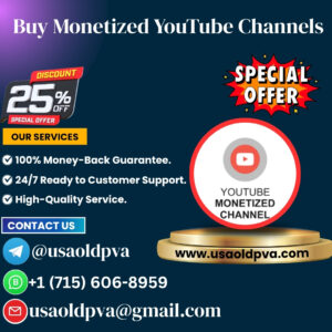 Buy Monetized YouTube Channels